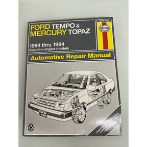 Haynes Auto Repair Manual Ford Tempo & Mercury Topaz 1984 thru 1994 36078 (1418)